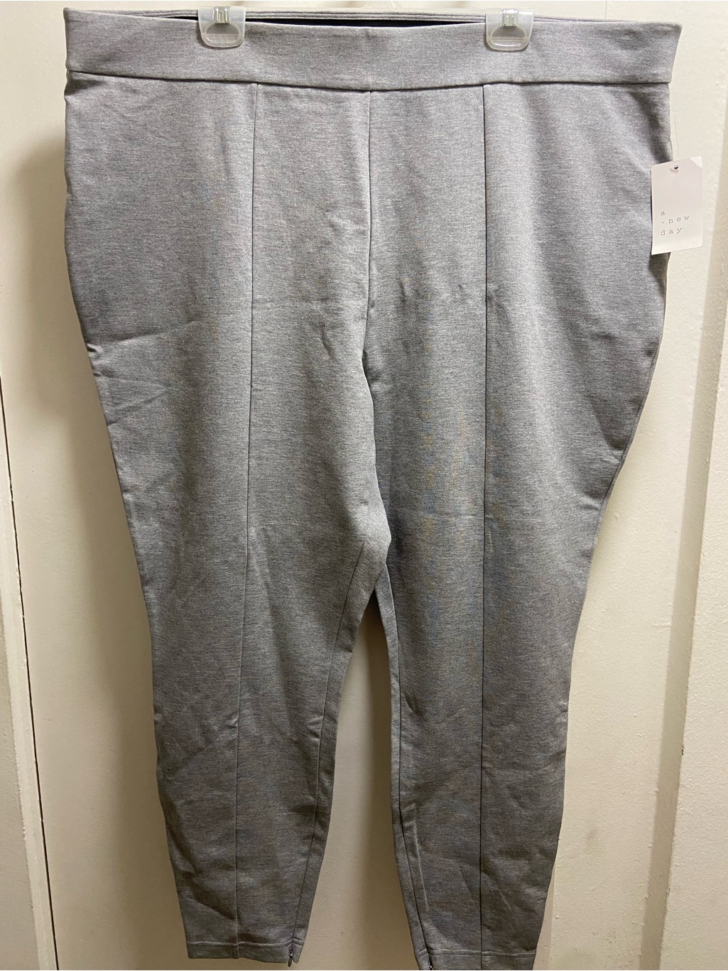 A New Day Gray Ponte Slim Trousers